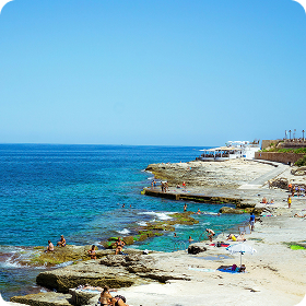 Sliema beach